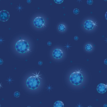 Diamond stars seamless pattern backgroundのイラスト素材