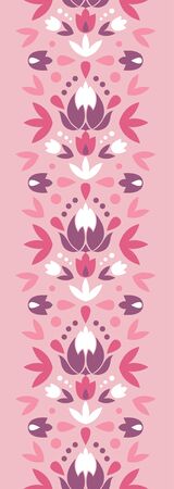 Abstract damask flowers vertical seamless pattern backgroundの写真素材