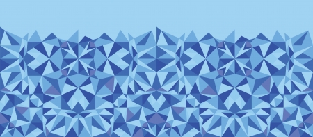 Blue triangle texture horizontal seamless pattern backgroundのイラスト素材