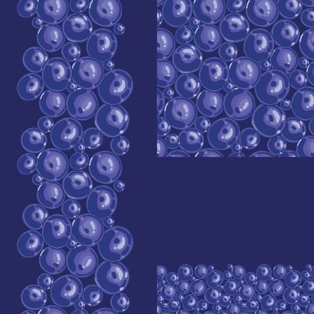 Blueberries seamless pattern backgroundのイラスト素材