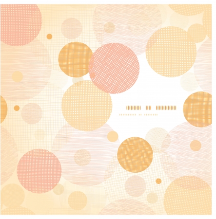 Fabric circles abstract frame pattern backgroundのイラスト素材