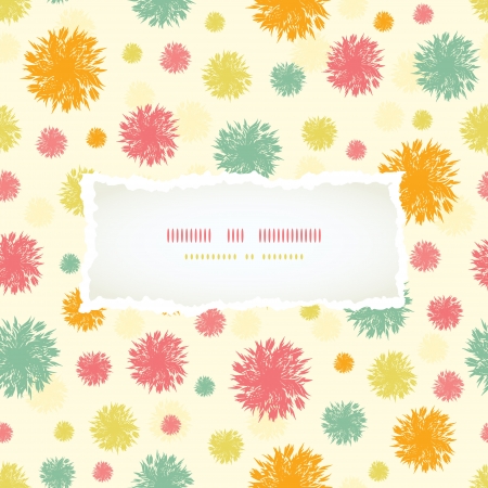 Abstract fluffy shapes torn paper frame backgroundのイラスト素材