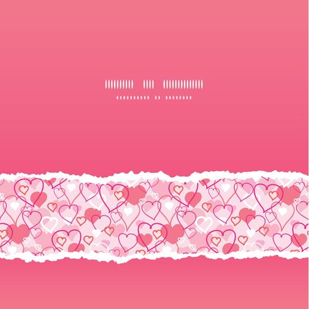 Valentine s Day hearts card seamless pattern backgroundのイラスト素材