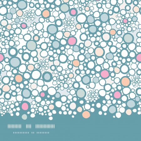 Colorful bubbles horizontal seamless pattern backgroundのイラスト素材