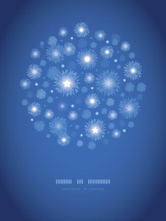 Starry night circle vignette pattern backgroundのイラスト素材