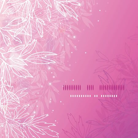 Glowing pink tree branches square template backgroundのイラスト素材