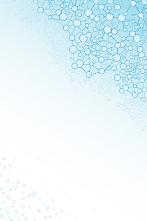 Molecular structure scientific vertical backgroundのイラスト素材