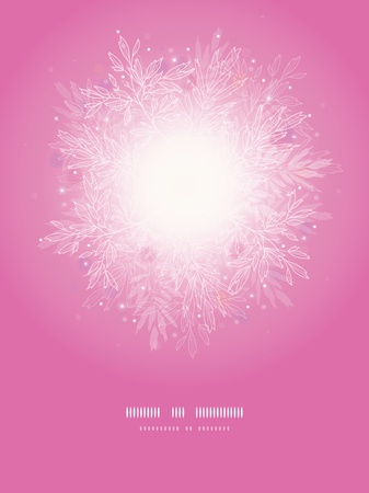 Pink branches sunburst vertical template backgroundのイラスト素材