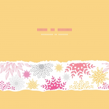 Abstract floral vignettes square seamless pattern backgroundのイラスト素材