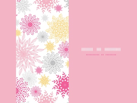 Abstract floral vignettes horizontal seamless pattern backgroundのイラスト素材