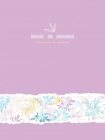 Colorful pastel branches vertical torn seamless backgroundのイラスト素材