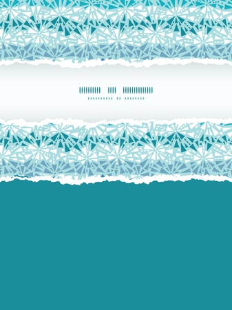 Abstract ice chrystals texture vertical torn frame seamless pattern backgroundのイラスト素材