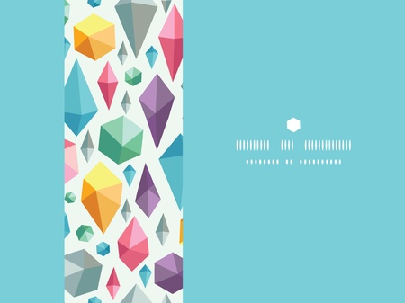 hanging geometric shapes horizontal decor seamless pattern backgroundのイラスト素材