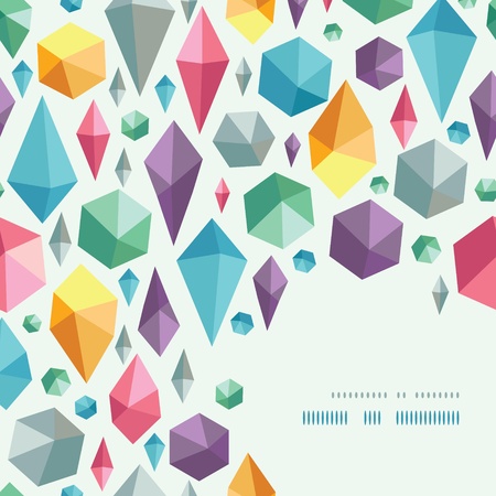 hanging geometric shapes corner pattern backgroundのイラスト素材