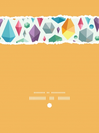 hanging geometric shapes vertical torn seamless pattern backgroundのイラスト素材