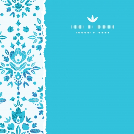 Abstract Flower Damask Square Torn Seamless Pattern Backgroundのイラスト素材