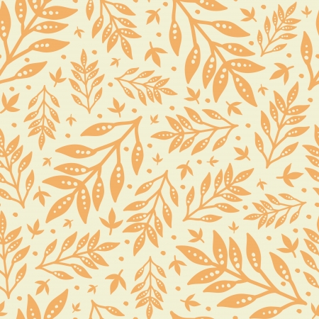 Golden leaves seamless pattern backgroundのイラスト素材