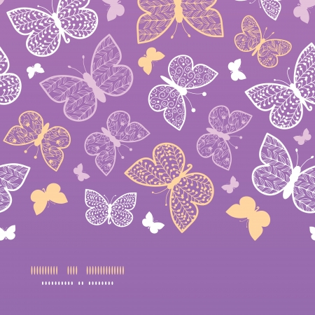 Night butterflies horizontal seamless pattern background templateのイラスト素材