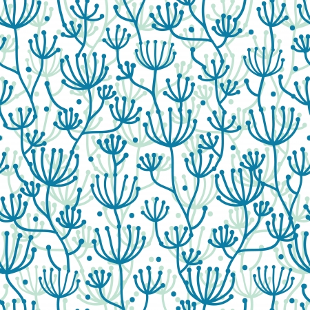 Lineart texture plants seamless pattern backgroundのイラスト素材