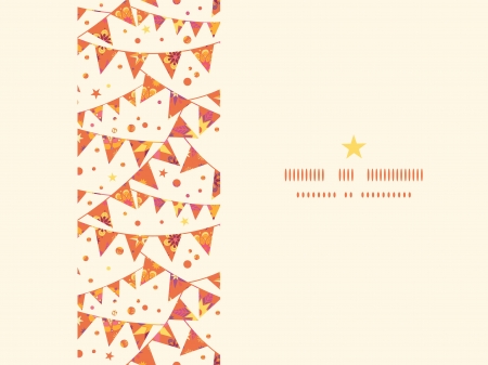 Christmas Textured Decorations Flags Horizontal Seamless Pattern Backgroundのイラスト素材