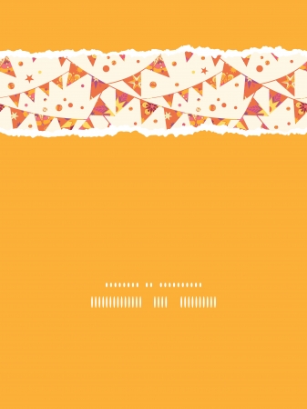 Christmas Textured Decorations Flags Vertical Torn Seamless Pattern Backgroundのイラスト素材