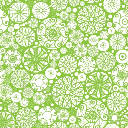 Abstract green and white circles seamless pattern backgroundのイラスト素材