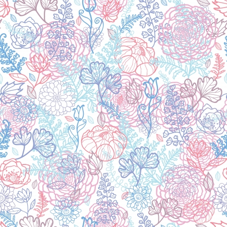 Morning colors floral seamless pattern backgroundのイラスト素材