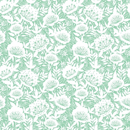 Pastel dream flowers seamless pattern backgroundのイラスト素材