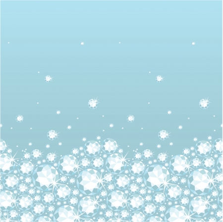 Shiny diamonds horizontal seamless pattern background borderの写真素材