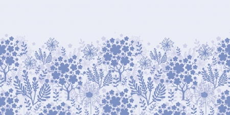 Evening garden horizontal seamless pattern backgroundのイラスト素材