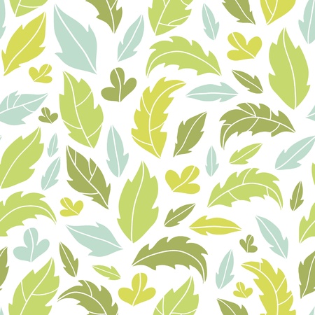 Leaves silhouettes seamless pattern backgroundの写真素材