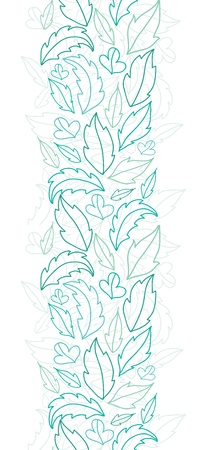 Leaves lineart vertical seamless pattern backgroundの写真素材