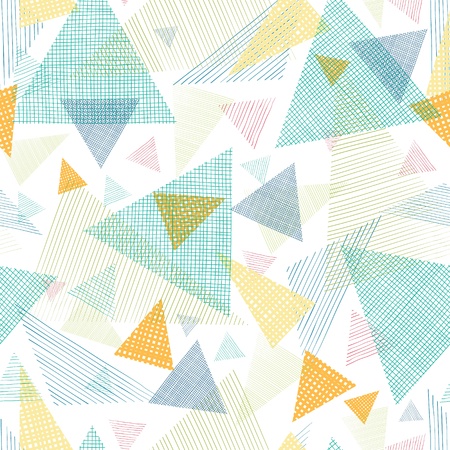 Abstract fabric triangles seamless pattern backgroundの写真素材
