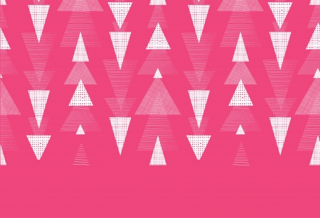 Pink and white ikat triangles stripes horizontal seamless pattern backgroundの写真素材