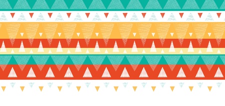 Vibrant ikat stripes horizontal seamless pattern backgroundのイラスト素材