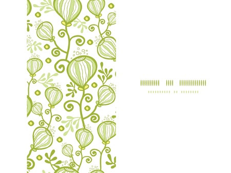 Underwater abstract plants horizontal seamless pattern backgroundの写真素材