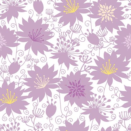 Purple shadow florals seamless pattern backgroundの写真素材