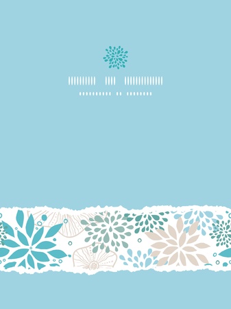 Blue and gray plants vertical seamless pattern backgroundの写真素材