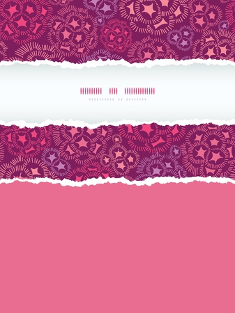 Abstract underwater flowers vertical torn frame seamless pattern backgroundの写真素材