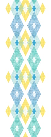Colorful fabric ikat diamond vertical seamless pattern backgroundの写真素材
