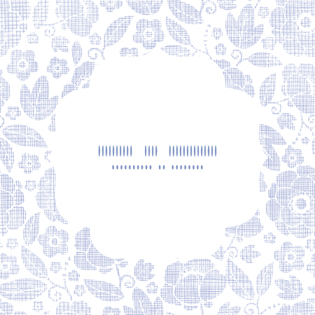 Purple textile flowers texture white frame seamless pattern backgroundのイラスト素材