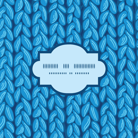 Vector knit sewater fabric horizontal texture frame seamless pattern backgroundのイラスト素材