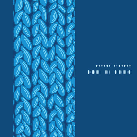 Vector knit sewater fabric horizontal texture vertical frame seamless pattern backgroundのイラスト素材