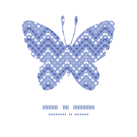 Vector purple drops chevron butterfly silhouette pattern frameのイラスト素材