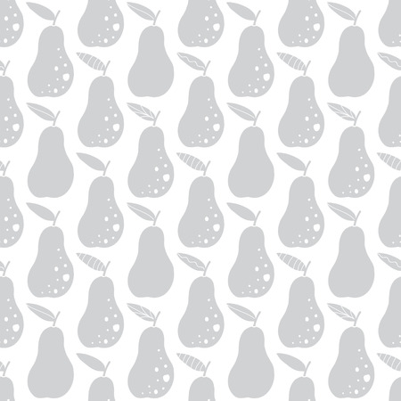 Vector Gray Pears Geometric Texture Seamless Pattern graphic design