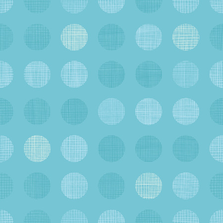 Vector Vintage Pastel Blue bay Boy Dots Circles Seamless Pattern Background With Fabric Texture. Perfect for nursery, birthday, circus or fair themed designs.のイラスト素材