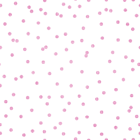 Pink tiny textile textured circles seamless patternのイラスト素材