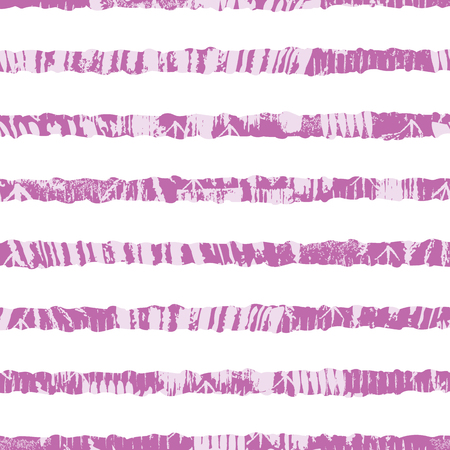 Pink and white paint textured stripes patternのイラスト素材