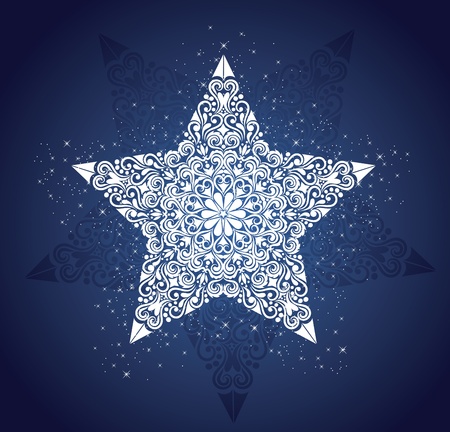 Pattern in a shape of a star.のイラスト素材