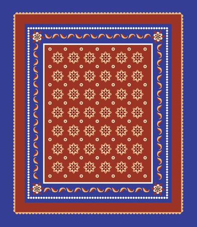 Seamless pattern in a frame.のイラスト素材